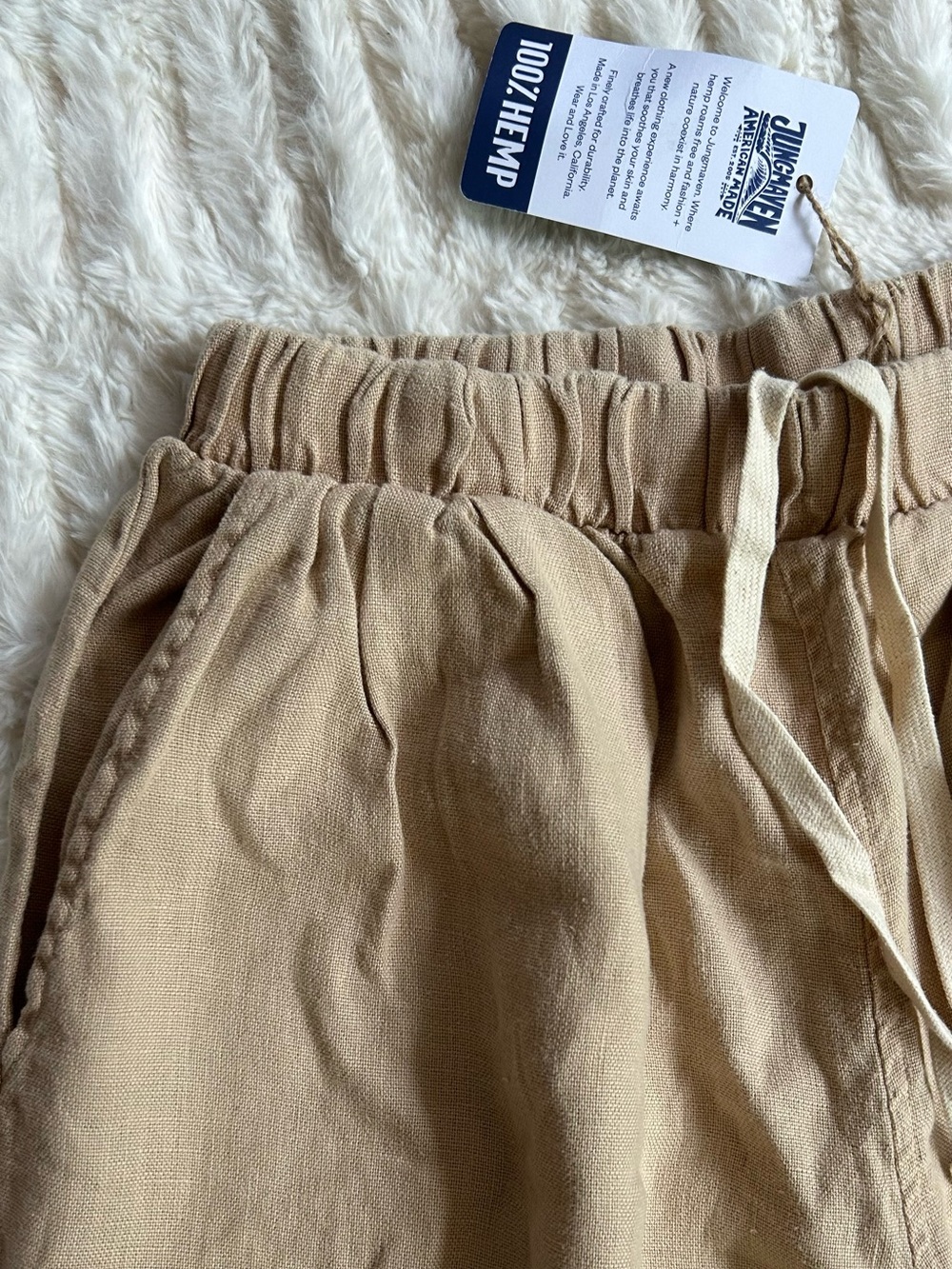 NWT Jungmaven 100% Hemp Cambria Pant in Oat Milk - Picture 11 of 14